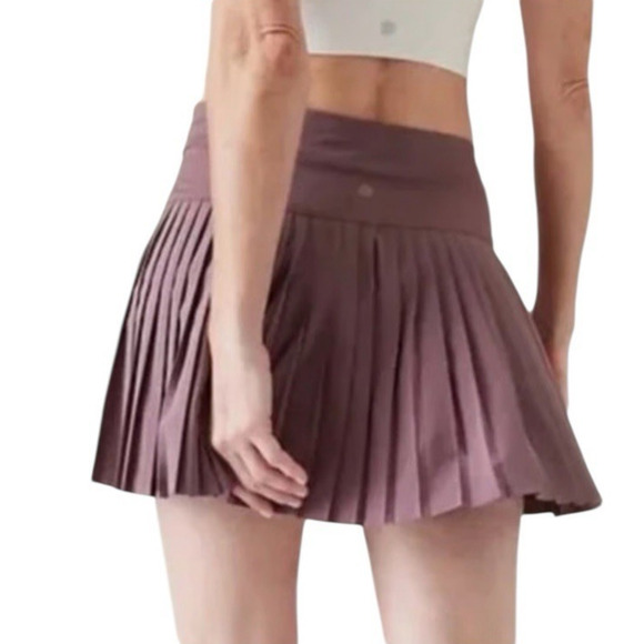 Athleta‎ Advantage Jupe Skort Pleated Size Large Damask Mauve Tennis Pickleball - Picture 6 of 15